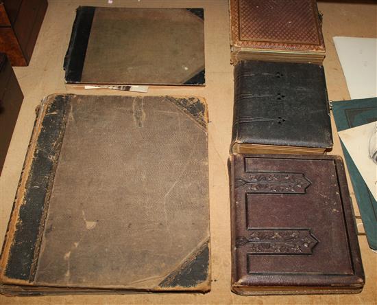 4 various photograph albums and the Imperial Atlas